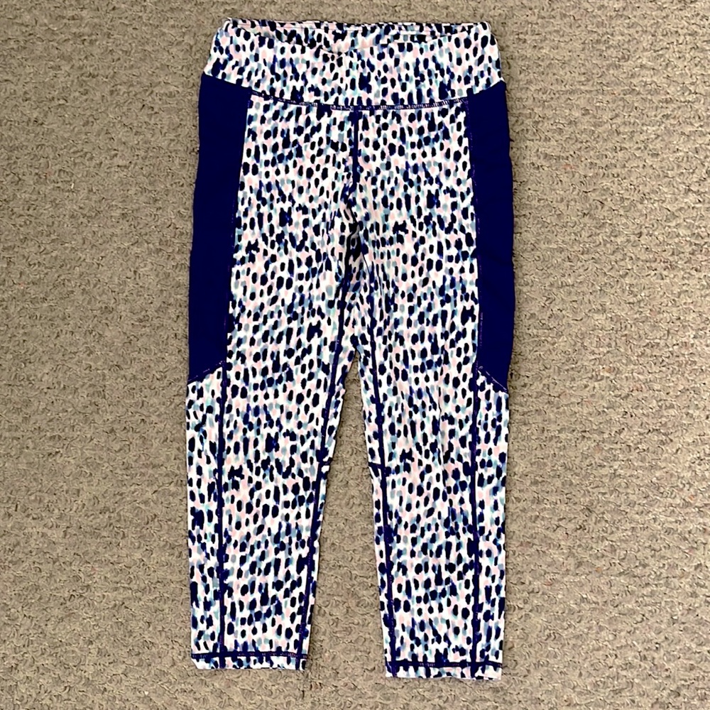 Purple print leggings